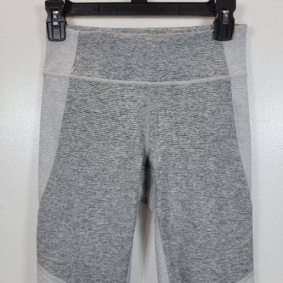 42. Outdoor Voices Women Gray  Mid Rise Two tone 3/4 Legging Pants Size Small - Picture 6 of 11